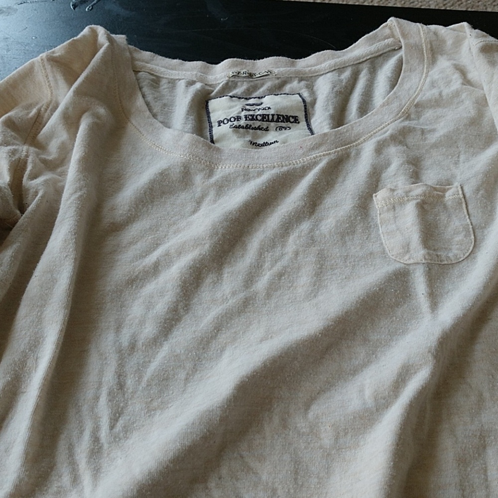 Cream color long sleeve shirt